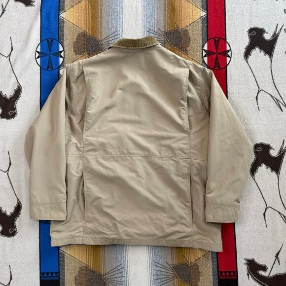 Vintage Men’s Eddie Bauer Barn Coat Size XL Plaid Lined Corduroy Collar - Picture 2 of 12